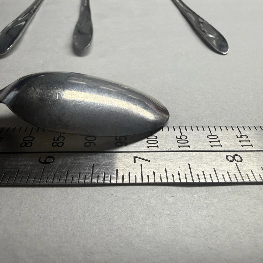 8 International Silver Americana Star Stainless USA Iced Tea Spoons Long Flatwar
